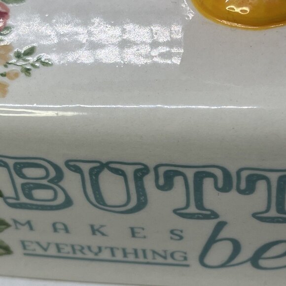 The Pioneer Woman Vintage Floral Butter Dish Stoneware - Picture 10 of 15